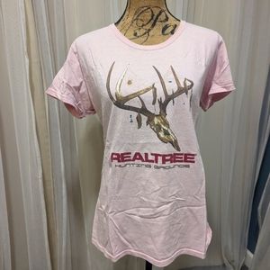 Real tree light pink T-shirt